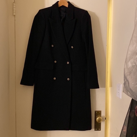 NWT luxury wool The Kooples Paris designer winter coat double breasted long midi - Picture 9 of 16